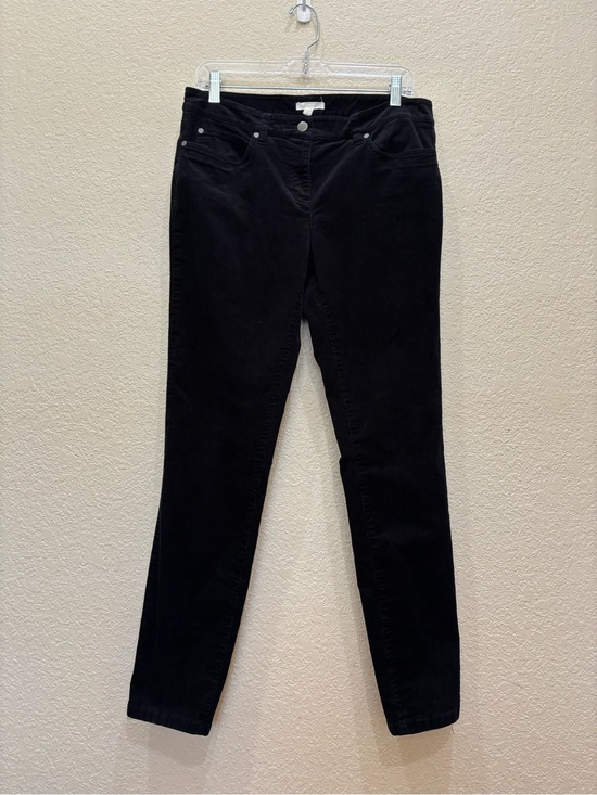 Eileen Fisher Pants - Eileen Fisher Organic Cotton Tencel Stretch Corduroy Pant Black Sz 10 Minimalist
